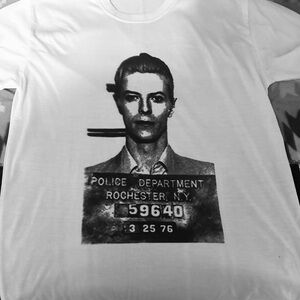 Graphic Print David Bowie t shirt